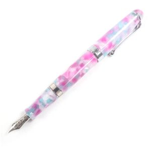 【ポイント5倍】未使用品□AURORA アウロラ ヴィアッジオ セグレート ペン先18K Fニブ MANTOVA マントヴァ 万年筆 ピンク ブルー 箱・ケース付き イタリア製 メンズ 843/888
