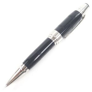 【ポイント5倍】美品□MONTBLANC モンブラン 作家シリーズ2017 アントワーヌ･ド･サン=テグジュペリ リミテッドエディション 05457/10300 ボールペン ダークネイビー シルバー ケース付き ドイツ製 メンズ 筆記確認済み