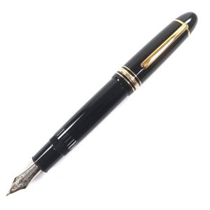 【ポイント5倍】美品▼MONTBLANC モンブラン マイスターシュテュック 149 ペン先14K Fニブ ホワイトスター 万年筆 ブラック ゴールド ドイツ製 メンズ