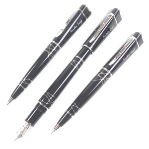 【ポイント5倍】未使用品□MONTBLANC モンブラン 107484 ペン先18K Mニブ 作家シリーズ 2012 ジョナサン・スウィフト シャーペン・ボールペン・万年筆 三本セット 00150/12300 ブラック シルバー 箱・ケース付き ドイツ製 メンズ 筆記確認済み