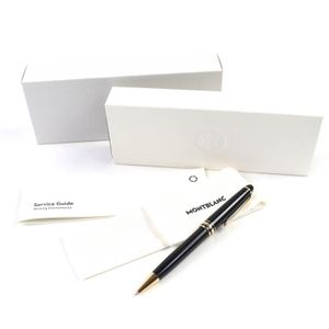 【ポイント5倍】極美品△MONTBLANC モンブラン マイスターシュテュック クラシック ツイスト式 ボールペン 現行品 ブラック ゴールド 箱・保存袋・ケース付き ドイツ製 メンズ 筆記確認済み