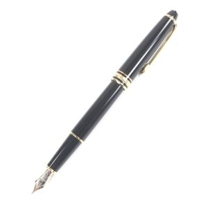 良品□MONTBLANC モンブラン マイスターシュテュック クラシック Pix ペン先14K EFニブ キャップ式 万年筆 ブラック ゴールド ドイツ製 メンズ