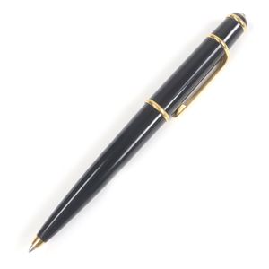良品□Cartier カルティエ ディアボロ ドゥ カルティエ ブルージェムストーン ツイスト式 ボールペン ブラック ゴールド 箱・ケース付き 筆記確認済み