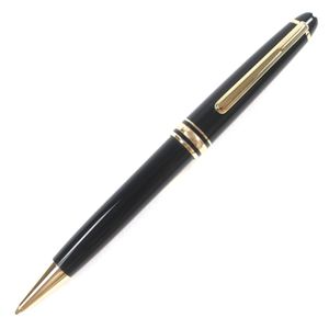 極美品▼MONTBLANC モンブラン マイスターシュテュック クラシック ホワイトスター ツイスト式 ボールペン ブラック ゴールド ケース付き ドイツ製 メンズ