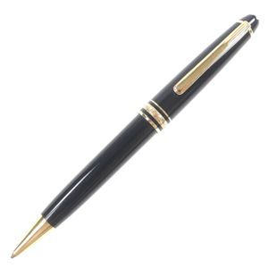 良品▼MONTBLANC モンブラン マイスターシュテュック クラシック ホワイトスター ツイスト式 ボールペン ブラック ゴールド ドイツ製 メンズ
