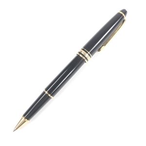 良品□MONTBLANC モンブラン マイスターシュテュック クラシック キャップ式 ボールペン ステーショナリー ブラック ゴールド ドイツ製 メンズ