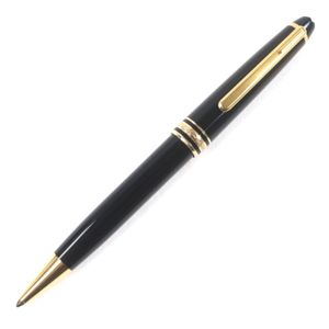 良品▼MONTBLANC モンブラン マイスターシュテュック クラシック ホワイトスター ツイスト式 ボールペン ブラック ゴールド ドイツ製 メンズ 筆記確認済み