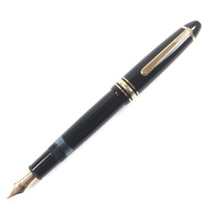 良品▼MONTBLANC モンブラン マイスターシュテュック 146 ペン先14K Bニブ ホワイトスター 万年筆 ブラック ゴールド ドイツ製 メンズ
