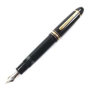 【ポイント5倍】良品▼MONTBLANC モンブラン マイスターシュテュック 149 ペン先14K Fニブ ホワイトスター 万年筆 ブラック ゴールド メンズ