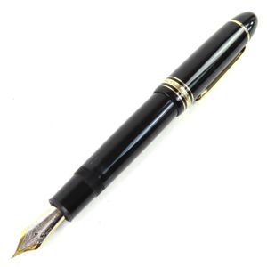 【ポイント5倍】良品△MONTBLANC モンブラン マイスターシュテュック 149 Fニブ ペン先18K ホワイトスター 万年筆 ブラック ゴールド西ドイツ メンズ