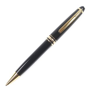 【ポイント5倍】良品▼MONTBLANC モンブラン マイスターシュテュック ホワイトスター ツイスト式 ボールペン ブラック ゴールド ケース付き ドイツ製 メンズ 筆記確認済み
