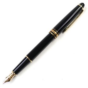 極美品○MONTBLANC モンブラン マイスターシュテュック クラシック 14K EFニブ ロゴ刻印 ホワイトスター 万年筆 ブラック ゴールド 西ドイツ製