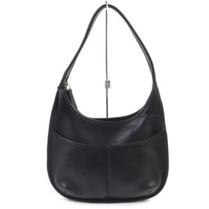 [5 Points] Excellent Condition △ COACH Vintage 9033 Ergo Old Coach Shoulder Bag, Glove Leather, One-Shoulder Bag, Semi-Shoulder Bag, Black, Women's