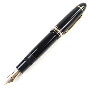 良品○MONTBLANC モンブラン マイスターシュテュック 149 18K Mニブ ホワイトスター ロゴ刻印 万年筆 ブラック ゴールド ドイツ製