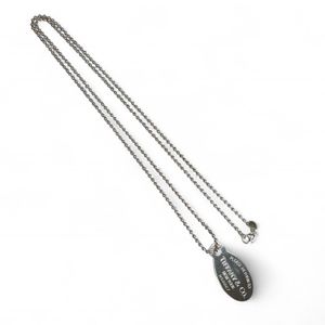 [5 Points] Excellent Condition ▲ TIFFANY&Co. Tiffany Return to Tiffany SV925 Oval Tag Long Necklace Silver Women's