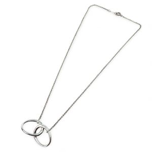 [5 Points] Excellent Condition ▲ TIFFANY&Co. Tiffany Elsa Peretti Double Loop SV925 Ring Necklace Pendant Silver Women's