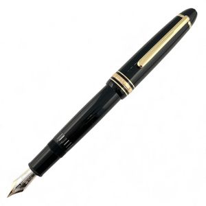 【ポイント5倍】極美品▲MONTBLANC モンブラン マイスターシュテュック ル・グラン 14K F二ブ ホワイトスター 万年筆 ブラック ゴールド金具 ドイツ製 メンズ