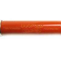 【ポイント5倍】極美品▲PARKER パーカー デュオフォールド クラシック ビッグレッドCT センテニアル ペン先18K Fニブ 万年筆 オレンジ シルバー フランス製 メンズ