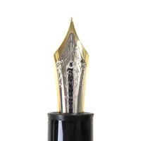 【ポイント5倍】良品▼MONTBLANC モンブラン マイスターシュテュック 149 18K ホワイトスター 万年筆 ブラック ゴールド ドイツ製 メンズ