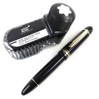 【ポイント5倍】良品△MONTBLANC モンブラン マイスターシュテュック 149 ペン先14K Fニブ ホワイトスター 万年筆 ブラック ゴールド 西ドイツ製 メンズ