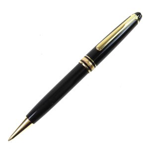 【ポイント5倍】美品△MONTBLANC モンブラン マイスターシュテュック クラシック ー ホワイトスター ツイスト式 ボールペン ブラック ゴールド ドイツ製 メンズ 筆記確認済み