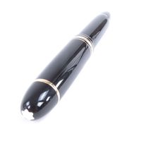 【ポイント5倍】美品□MONTBLANC モンブラン マイスターシュテュック 149 ペン先18K Mニブ キャップ式 万年筆 ブラック ゴールド ドイツ製 メンズ