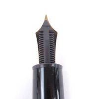 【ポイント5倍】美品□MONTBLANC モンブラン マイスターシュテュック 149 ペン先18K Mニブ キャップ式 万年筆 ブラック ゴールド ドイツ製 メンズ