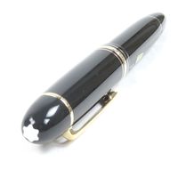 【ポイント5倍】極美品□MONTBLANC モンブラン マイスターシュテュック 149 ペン先18K Mニブ キャップ式 万年筆 ブラック ゴールド 箱・ケース付き 西ドイツ製 メンズ