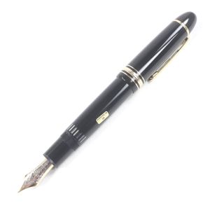 【ポイント5倍】極美品□MONTBLANC モンブラン マイスターシュテュック 149 ペン先18K Mニブ キャップ式 万年筆 ブラック ゴールド 箱・ケース付き 西ドイツ製 メンズ