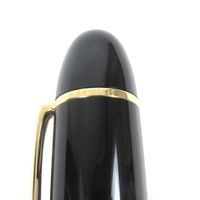 【ポイント5倍】極美品□MONTBLANC モンブラン マイスターシュテュック 149 ペン先18K Mニブ キャップ式 万年筆 ブラック ゴールド 箱・ケース付き 西ドイツ製 メンズ