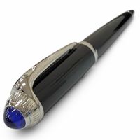 【ポイント5倍】極美品□Cartier カルティエ ロードスター ドゥ カルティエ ブルージェムストーン ツイスト式 ボールペン ブラック シルバー フランス製 メンズ 筆記確認済み
