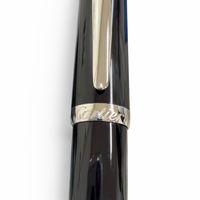 【ポイント5倍】極美品□Cartier カルティエ ロードスター ドゥ カルティエ ブルージェムストーン ツイスト式 ボールペン ブラック シルバー フランス製 メンズ 筆記確認済み