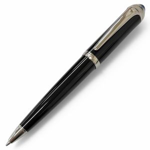 【ポイント5倍】極美品□Cartier カルティエ ロードスター ドゥ カルティエ ブルージェムストーン ツイスト式 ボールペン ブラック シルバー フランス製 メンズ 筆記確認済み