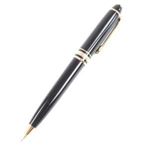 【ポイント5倍】極美品□MONTBLANC モンブラン マイスターシュテュック モーツァルト ツイスト式 シャープペンシル ブラック ゴールド ドイツ製 メンズ 筆記確認済み