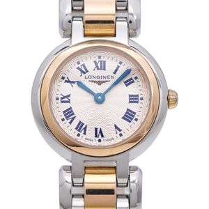Longines PrimaLuna L81095786 Quartz Watch SS Beige 0098 [Used] LONGINES Ladies