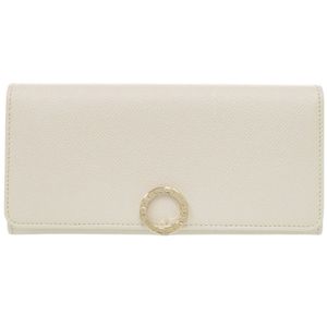 Unused Bulgari Bulgari Bulgari Logo Clip Leather White Long Wallet 1557 [Pre-owned] BVLGARI