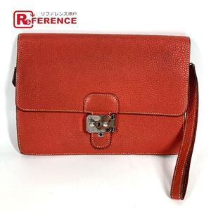HERMES Pochette Jet Clutch Bag with Strap
