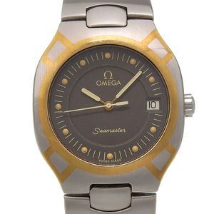 OMEGA Seamaster Polaris 2510.40 Stainless Steel x YG Quartz Analog Watch Gray Dial Unisex [Pre-owned]