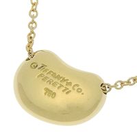 Tiffany & Co.) Bean 項鍊，Elsa Peretti 設計，18K 黃金，約 2.7 克，女士款 [二手]