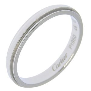 Cartier 다무르 웨딩 반지 6호 반지 B4093946 Pt950 플래티넘 약 2.7g D'Amour Wedding Ring 여성용【중고】