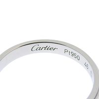 Cartier D'Amour Wedding Ring, Size 6, B4093946, Pt950 Platinum, Approx. 2.7g , Women's [Used]
