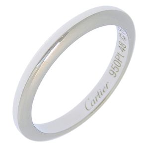 Cartier 웨딩 반지 8호 반지 Pt950 플래티넘 약 3.7g Wedding ring 여성용【중고】