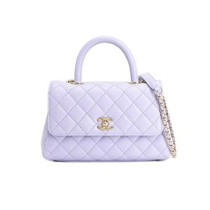 [중고] Chanel 샤넬 탑 핸들 플랩 백 A92990