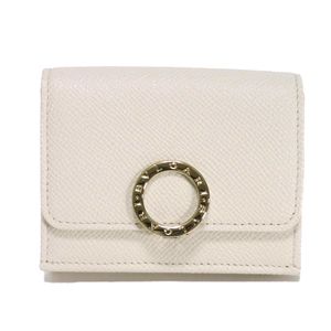 중고 BVLGARI 불가리 BB 로고 클립 컴팩트 월렛 베리 투르말린 푸시아 바이컬러 스냅 버튼 지폐 지갑 카드 케이스 동전 지갑 RFID IC 칩 미사용 로고 링 화이트 아게이트 반지갑/미니지갑 288653