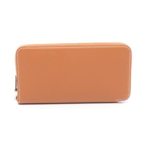 [Used] Hermes HERMES Round Long Wallet Azap Long Silk In Gold Gold Other Azap Silk In Long Gold Women's Used A