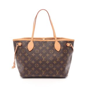 【二手】LOUIS VUITTONNeverfull PM 手提包 M40155 PVC 塗佈帆布皮革 Neverfull PM 女士二手 A