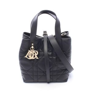 [二手] Dior Dior 手提包 Dior Toujours Vertical 手提包 小號 Macro Cannage 2WAY M2835OSNW_M900 黑色皮革 Dior Toujours Vertical 手提包 小號