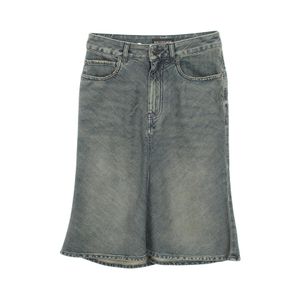 [Used] BALENCIAGA Godet distressed cotton denim skirt, model number 852330, women's, Used A