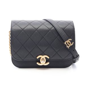 [중고] Chanel 샤넬 숄더백 마틀라세 AS2823 블랙 캐비어 스킨(그레인드 카프) 마틀라세 체인 숄더백 여성용 Used A