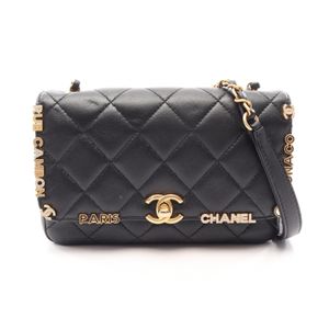 [중고] Chanel 샤넬 숄더백 미니 플랩 백 마틀라세 AS3731 블랙 레더 마틀라세 미니 플랩 백 여성용 Used A